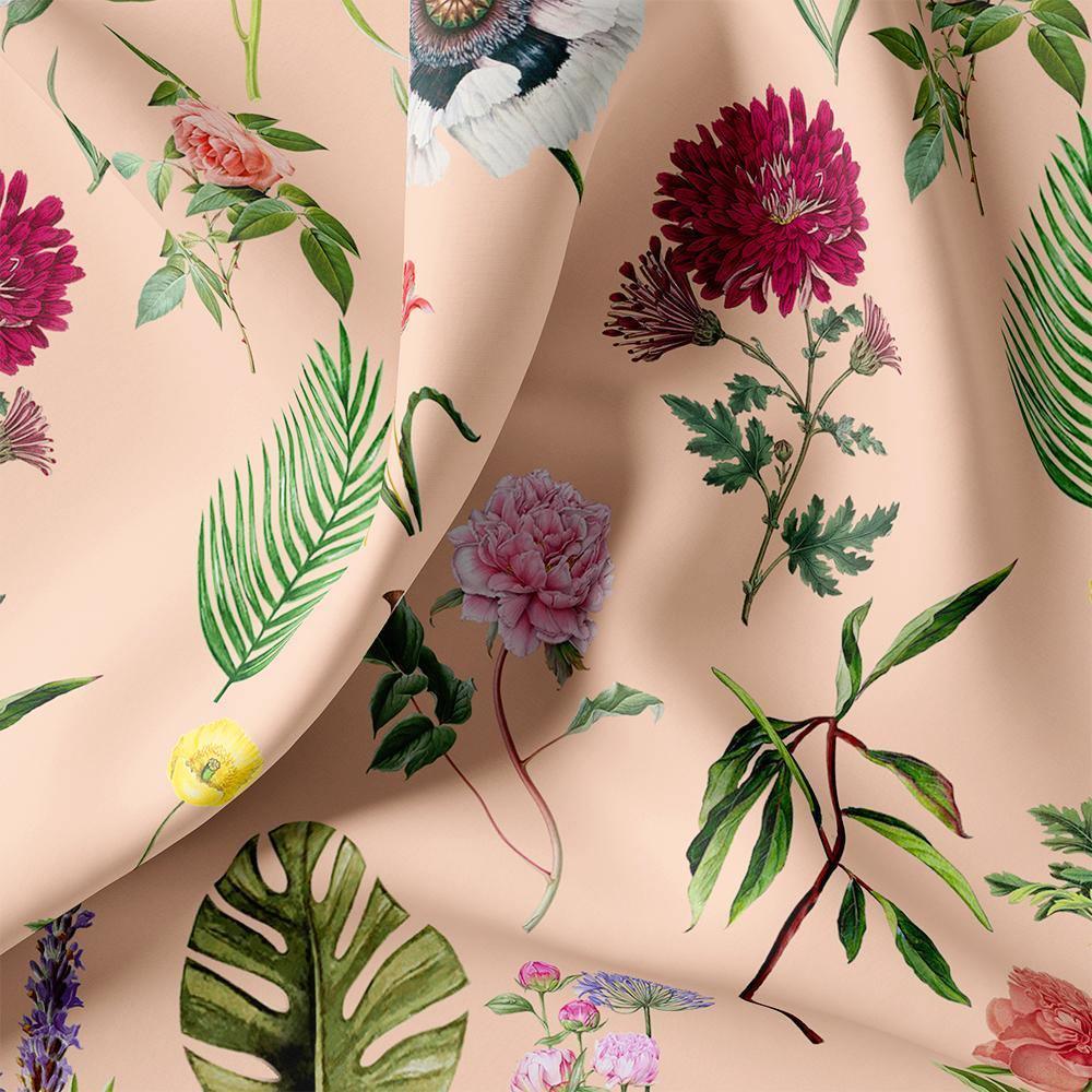 Tropical Flowers Digital Printed Fabric - Image 3