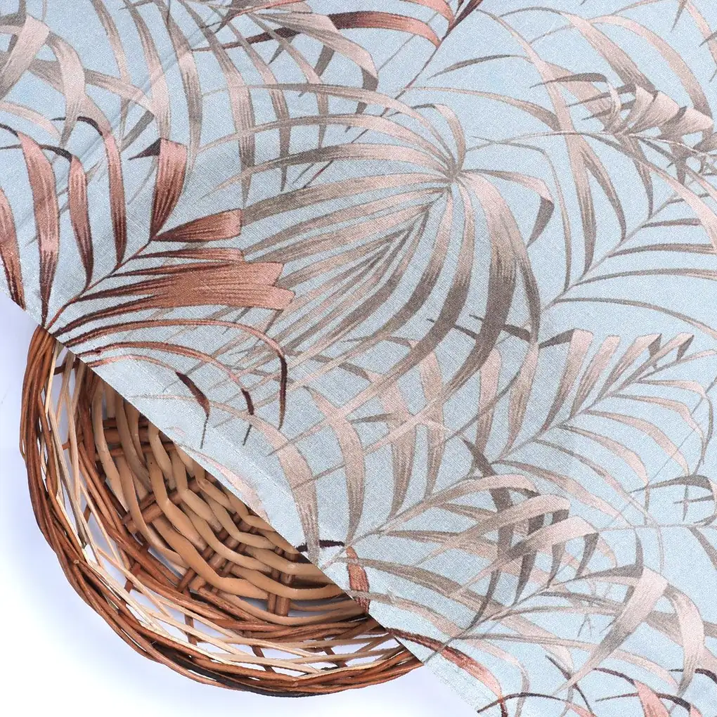 Tropical Garden Leaves Digital Printed Fabric - Pure Cotton - Image 2