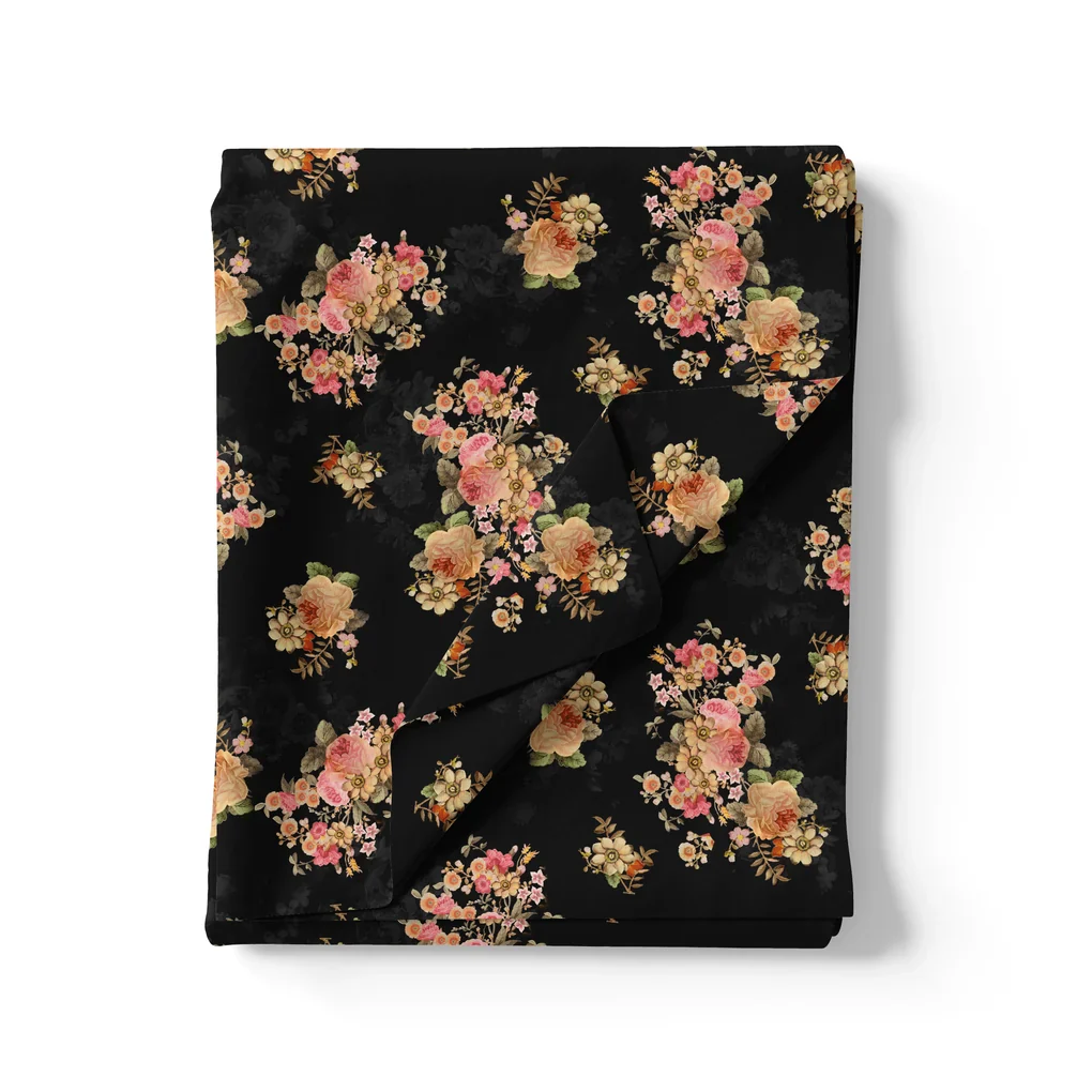 Unique Seamless Multitype Flower Digital Printed Fabric - Image 3