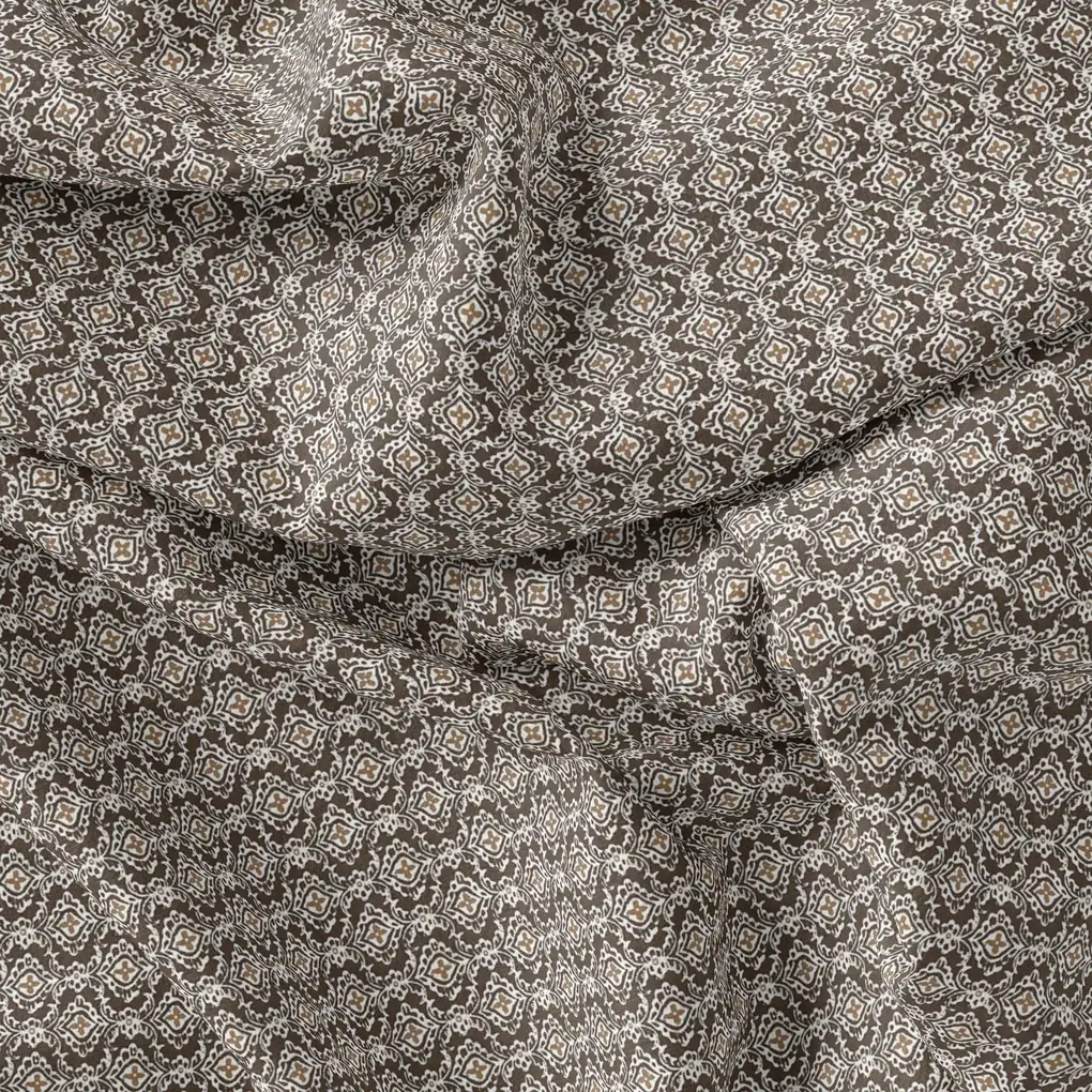 Unique Seamless Repeat With Kabul Colour Digital Printed Fabric - Pure Chinon - Image 3