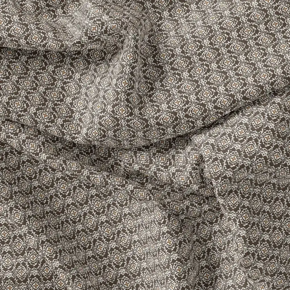 Unique Seamless Repeat With Kabul Colour Digital Printed Fabric - Rayon - Image 3