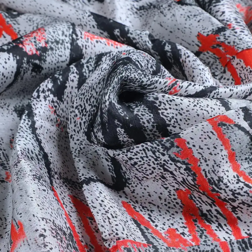 Vintage Art Of Wall Digital Printed Fabric - Upada Silk - Image 3