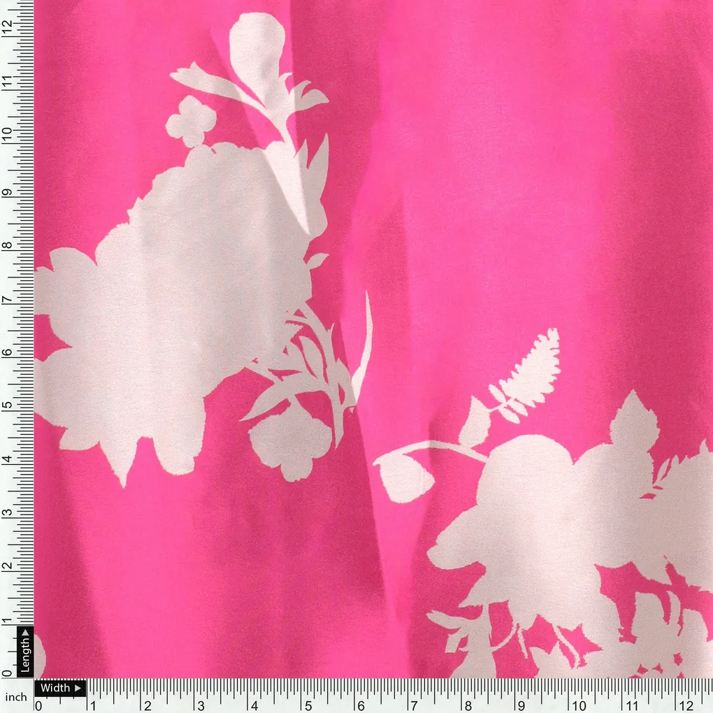 Vintage Old Spoted Flower Digital Printed Fabric - Japan Satin - Image 4
