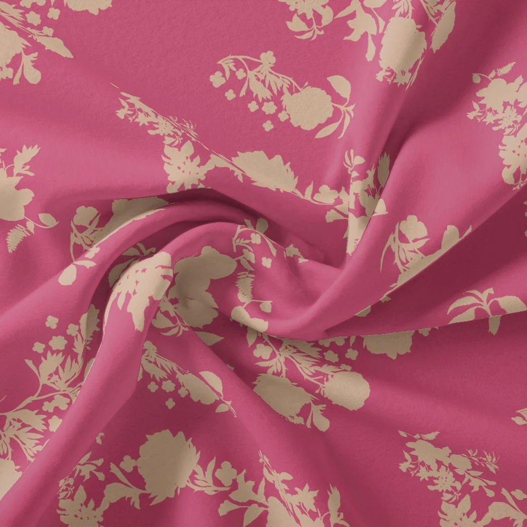 Vintage Old Spoted Flower Digital Printed Fabric - Muslin - Image 3
