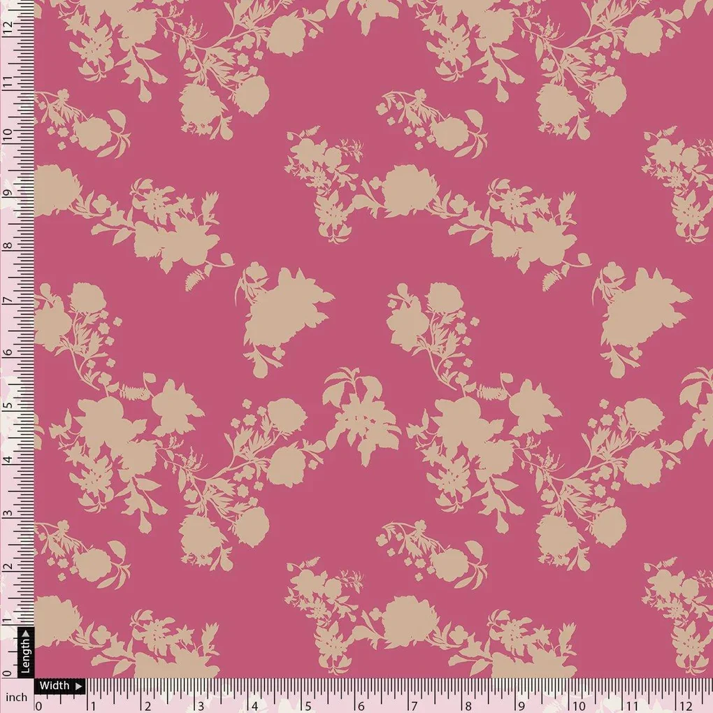 Vintage Old Spoted Flower Digital Printed Fabric - Muslin - Image 4