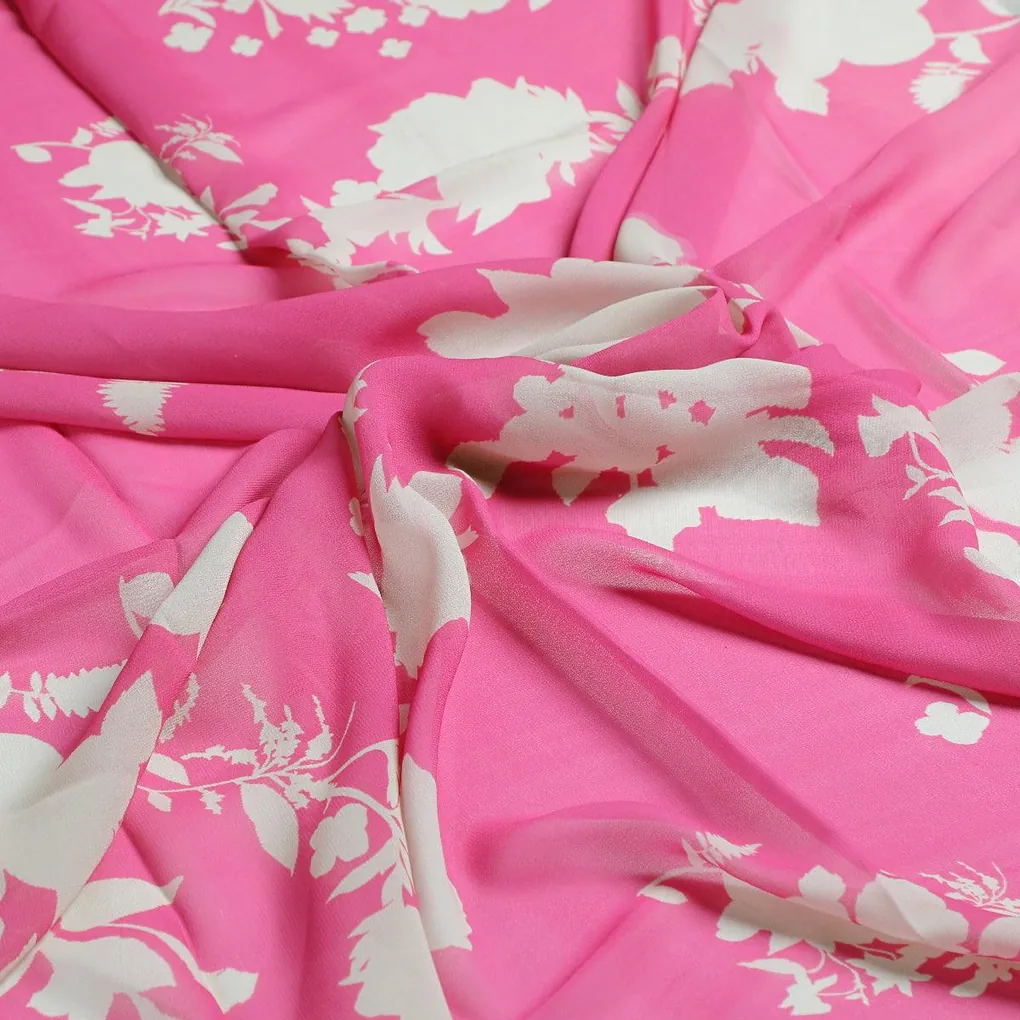 Vintage Old Spoted Flower Digital Printed Fabric - Weightless - Image 3