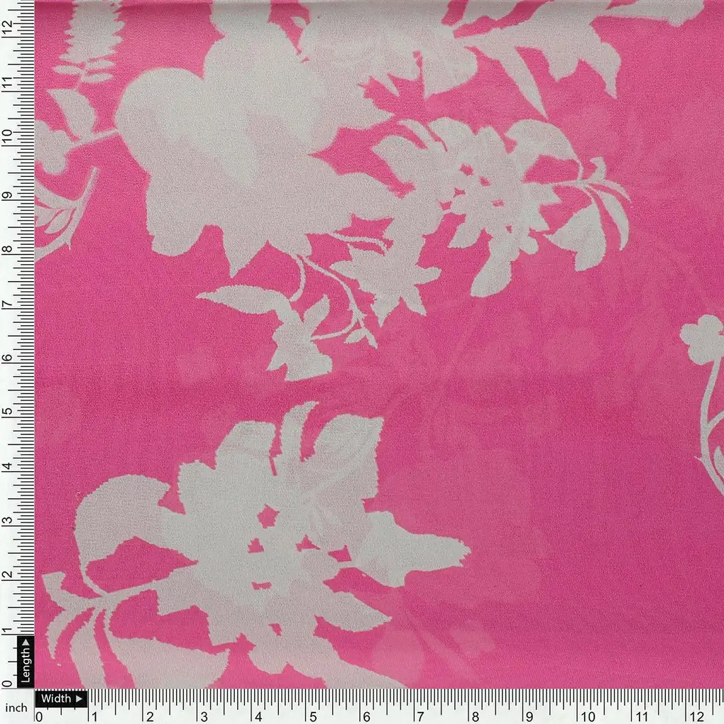 Vintage Old Spoted Flower Digital Printed Fabric - Weightless - Image 4