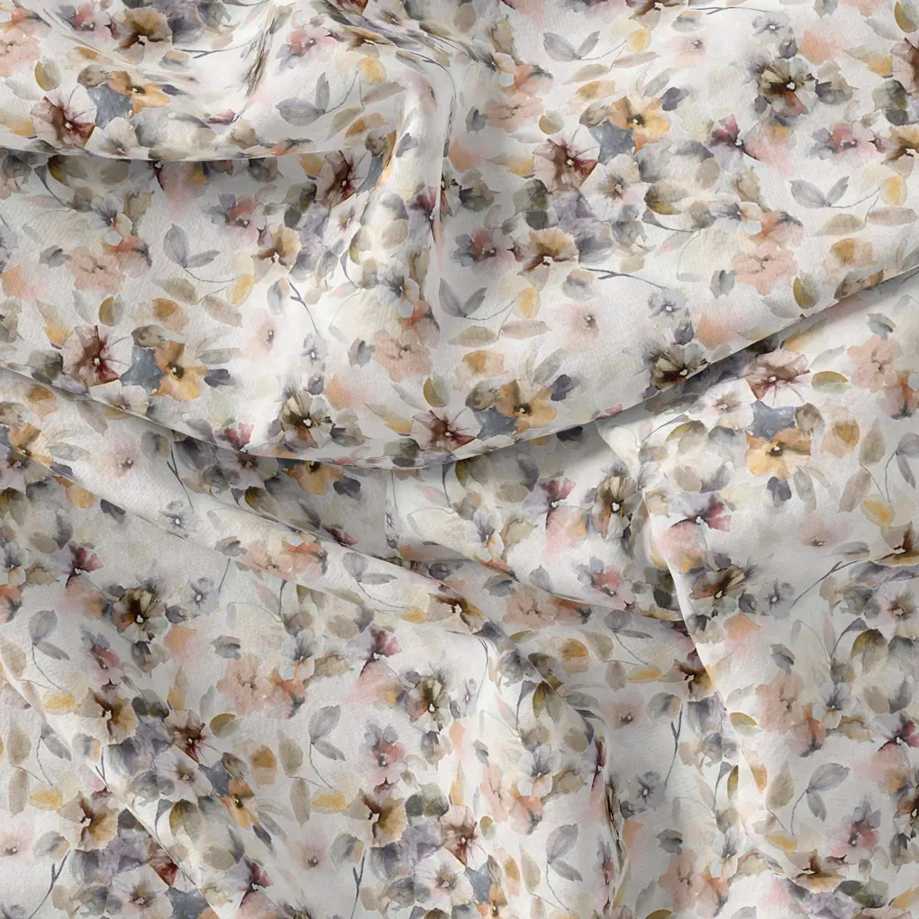 Vintage Pattern Of Chintz And Leaves Digital Printed Fabric - Image 3