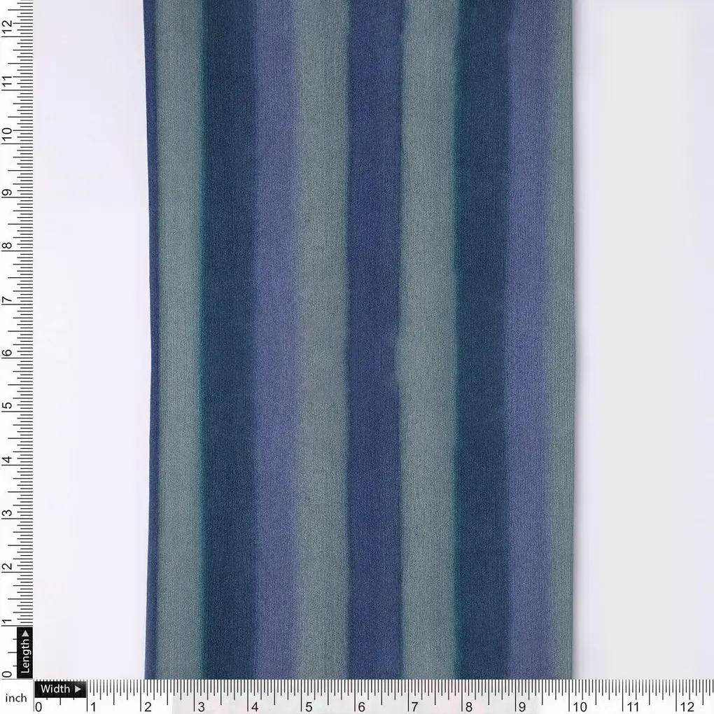 Vintage Shadow Strips Digital Printed Fabric - Pure Chinon - Image 4