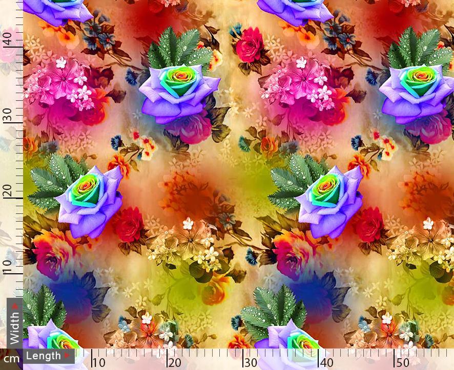 Violet Flower With Pink Flower Bunch - Image 3