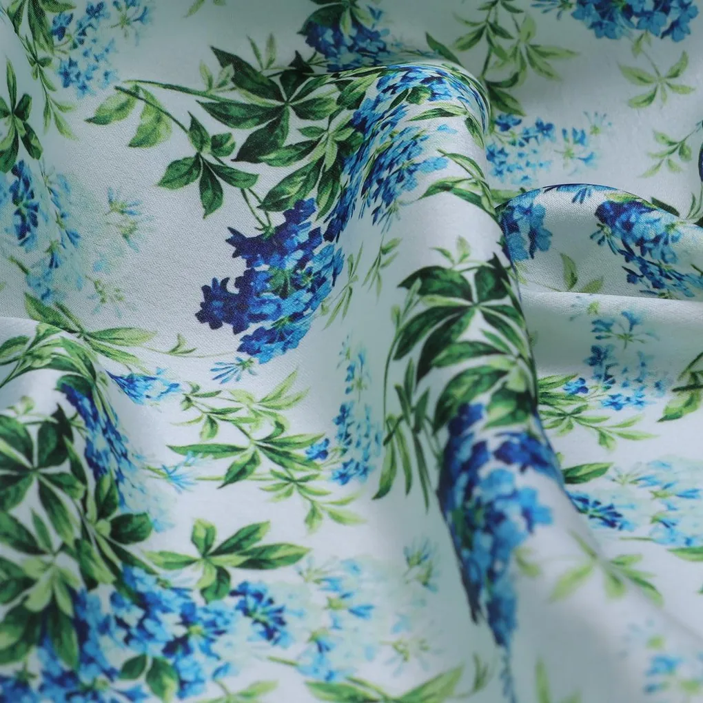 Watercolour Digital Paint Art Digital Printed Fabric - Japan Satin - Image 3