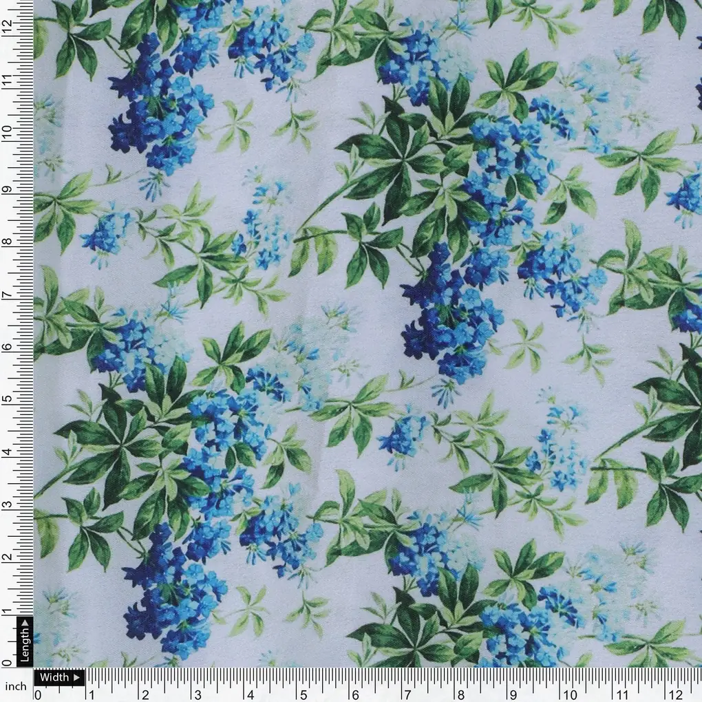 Watercolour Digital Paint Art Digital Printed Fabric - Japan Satin - Image 4