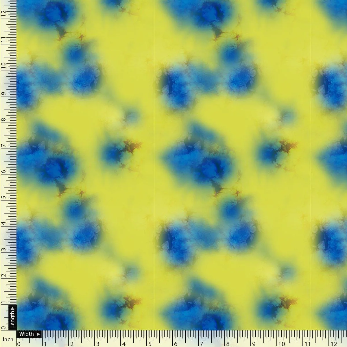 Watercolour Southern Platyfish Colour Digital Printed Fabric - Pure Chinon - Image 4