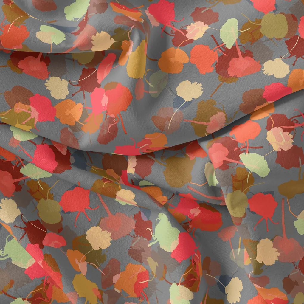 Watercolour Spotted Random Multicolour Flower Digital Printed Fabric - Image 4