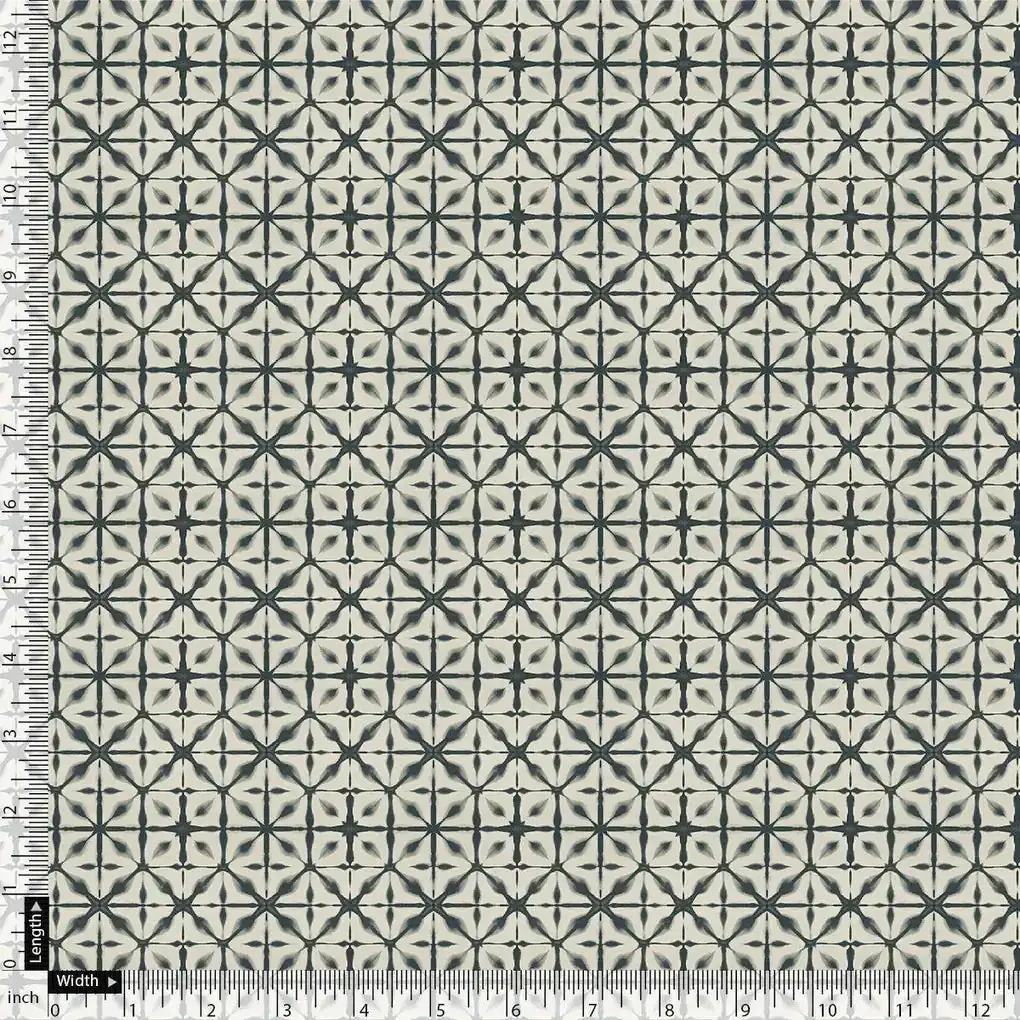 Watercolour Tringle And Square Seamless Pattern Digital Printed Fabric - Image 4