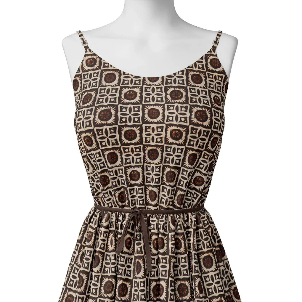 Western Sunflower With Brown Colour Digital Printed Fabric - Kora Silk - Image 2
