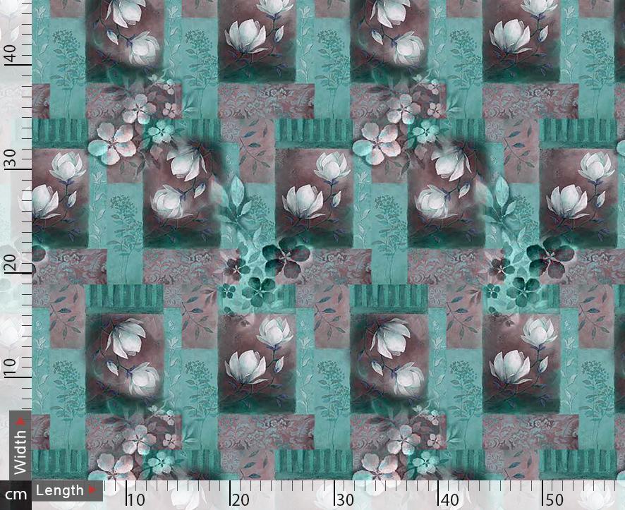 White Flower Rama Block Repeat - Image 3