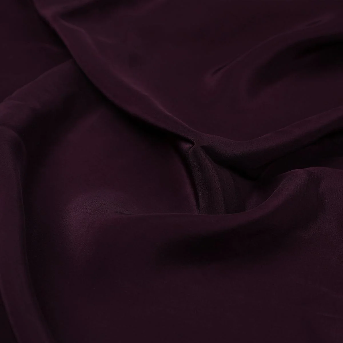 Wine Colour Natural Crepe Plain Dyed Fabric - Image 3