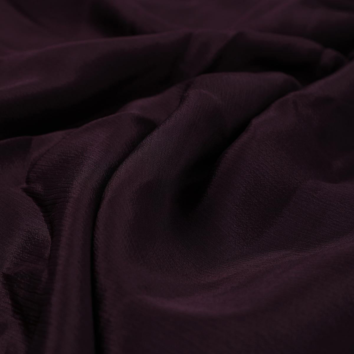 Wine Colour Pure Chinon Plain Dyed Fabric - Image 3