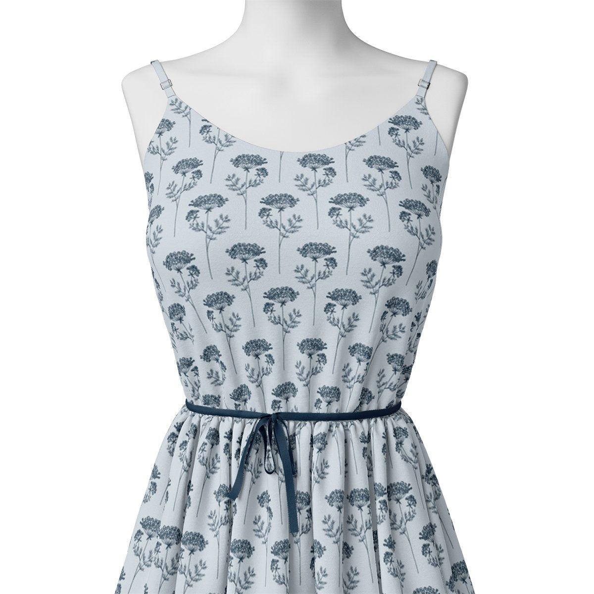 Winter Icy Flower Digital Printed Fabric  - Muslin - Image 2