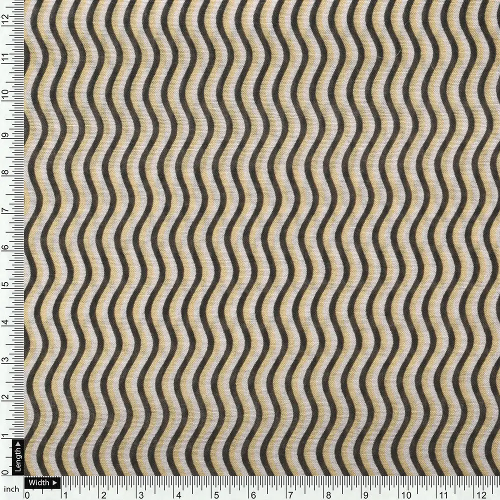 Yellow Mul Cotton Printed Unstitched Fabric Set (5 Meter Set) - Image 6