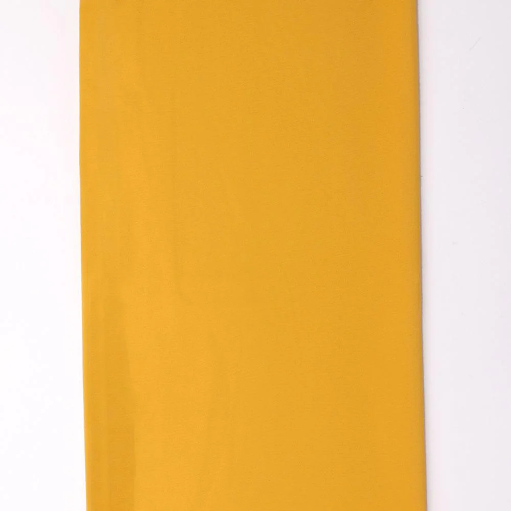 Yellow Plain Georgette Solid Fabric - Image 4